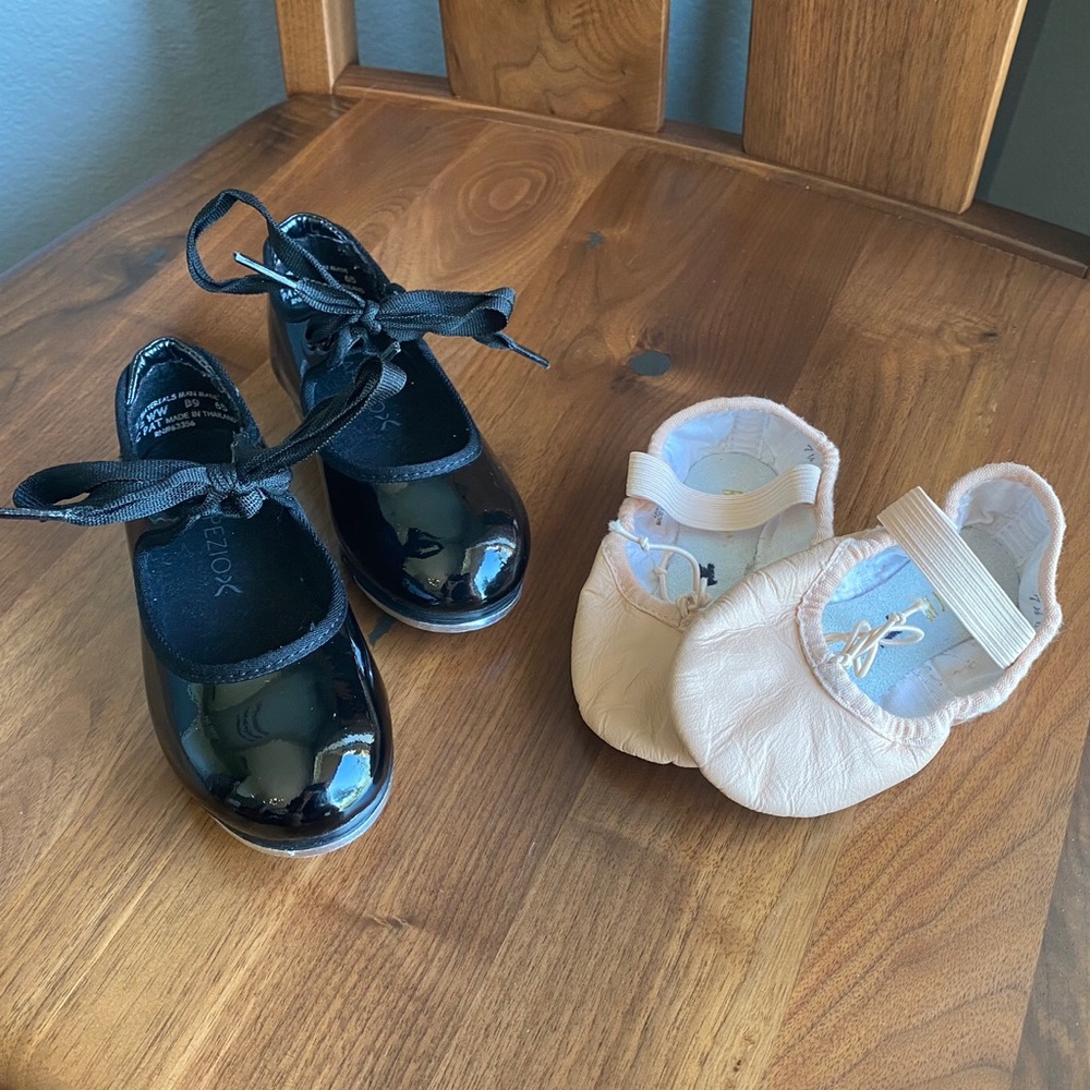Tap & Ballet Shoe Set, Capezio & Bloch, Size 7.5